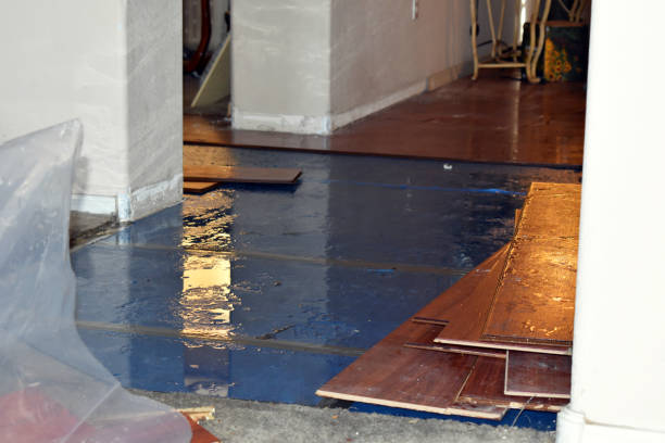Professional Water Extraction technician working in Utica, NY